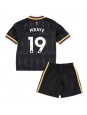 Aston Villa Ibrahim Mbaye #19 Venkovní dres pro děti 2026-27 Krátký Rukáv (+ trenýrky)